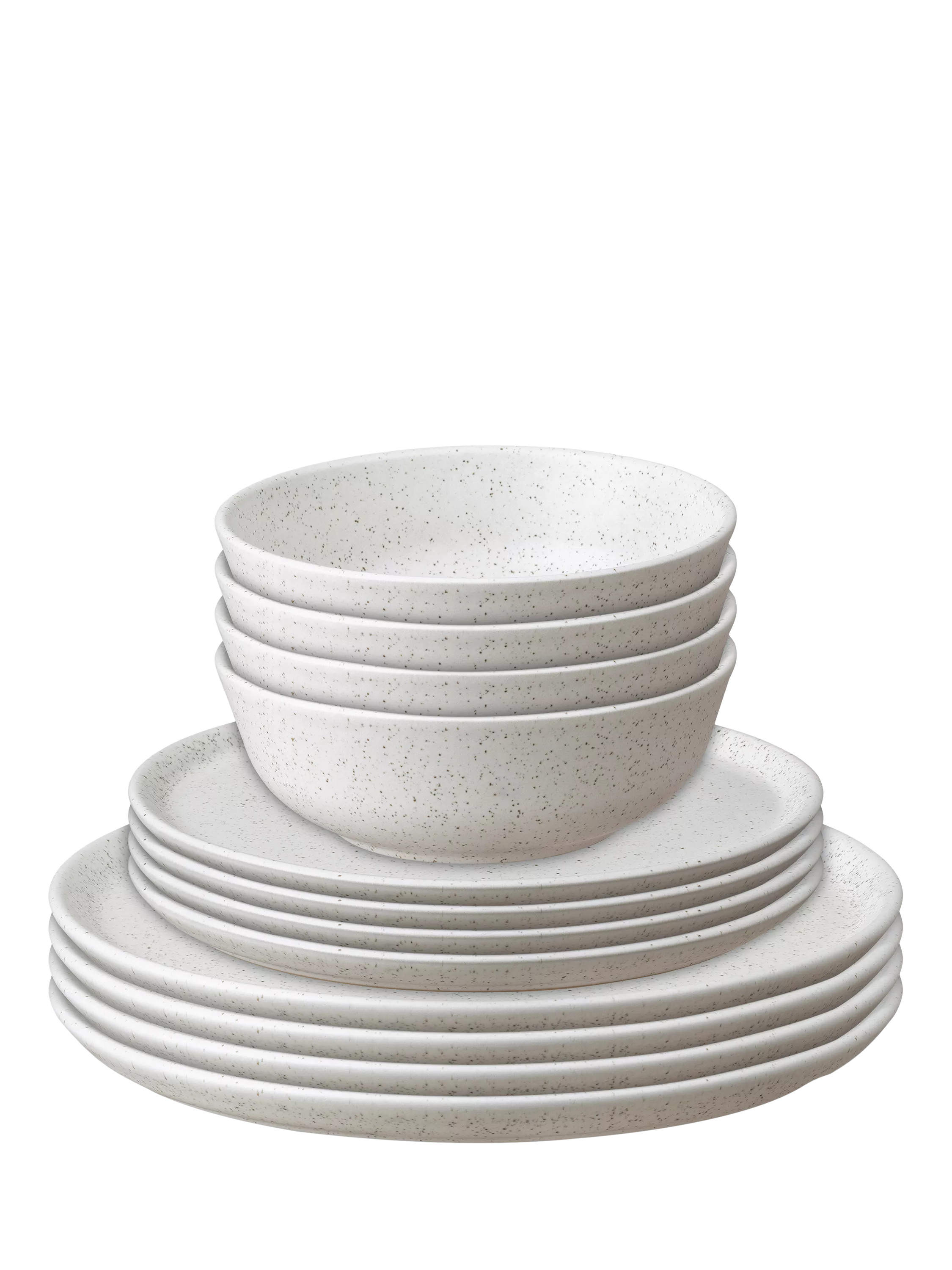 Denby Grain Stoneware Dinnerware Set, 12 Piece, Barley