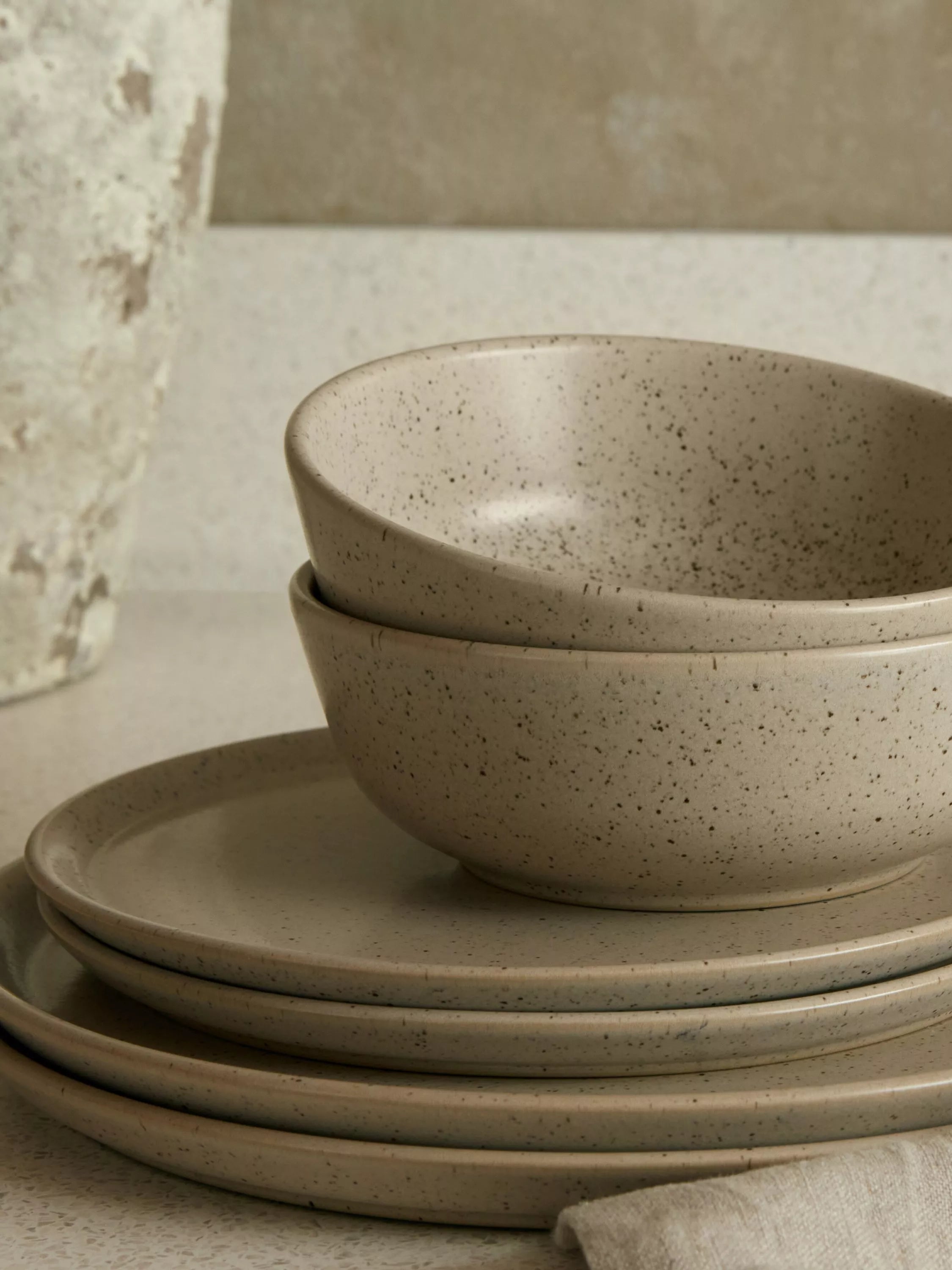 Denby Grain stoneware dinnerware set 12 piece (British brand)