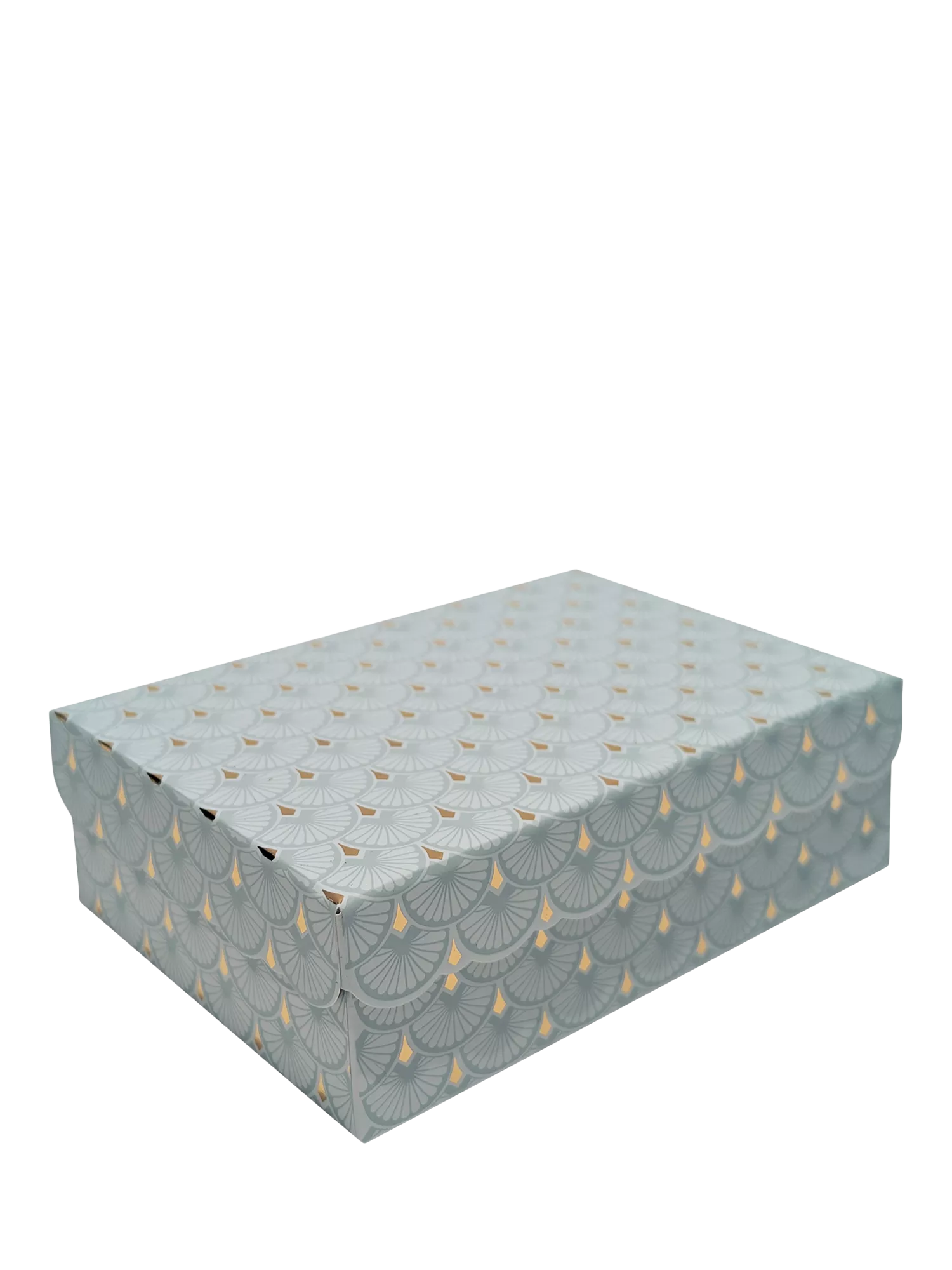 Eleanor Stuart Art Deco Scalloped Gift Box, Light