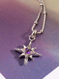 Kit Heath Céleste Aurora crystal birthstone necklace with amethyst - British product