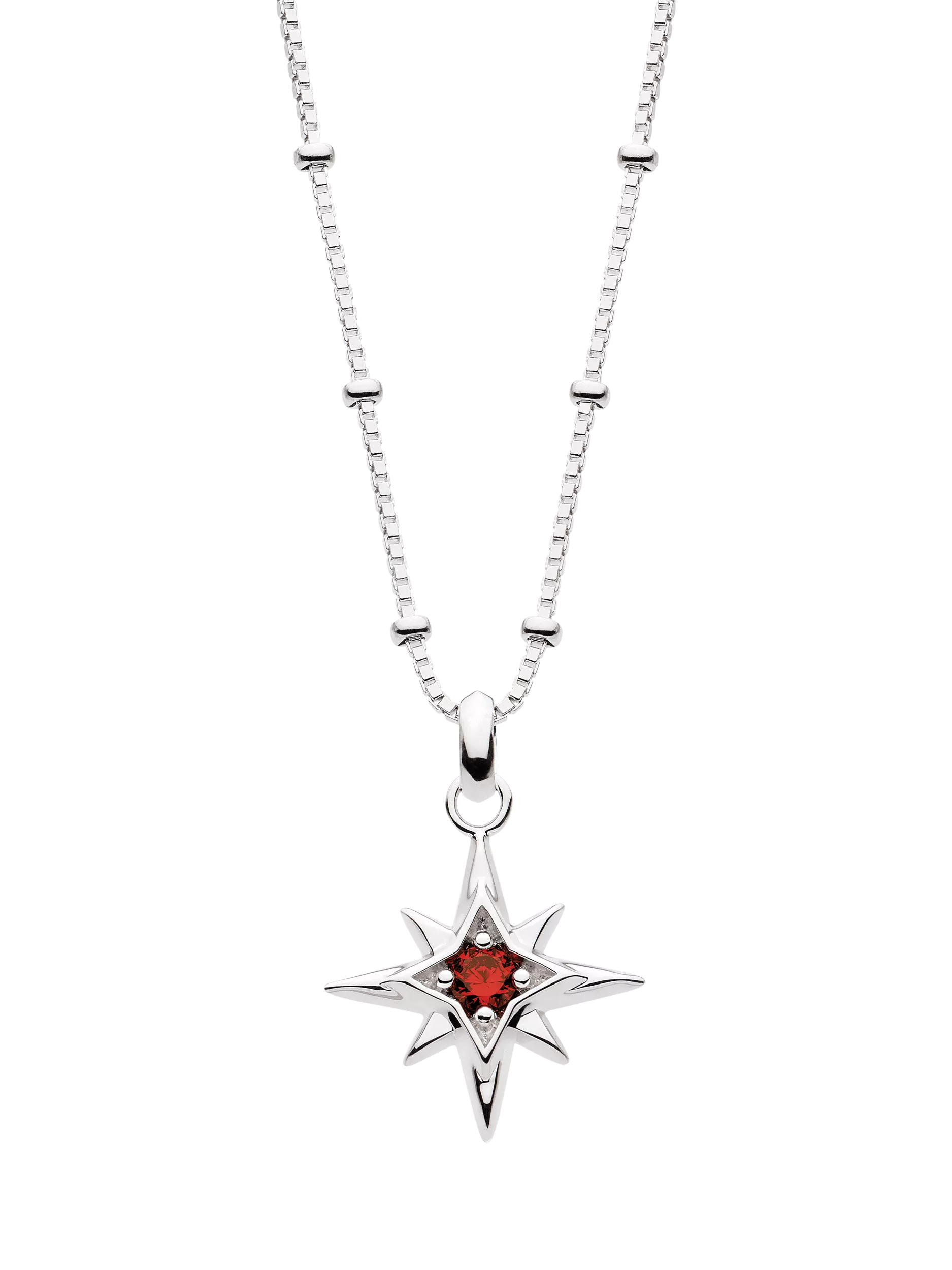 Kit Heath Céleste Aurora Birthstone Crystal Pendant Necklace 45cm