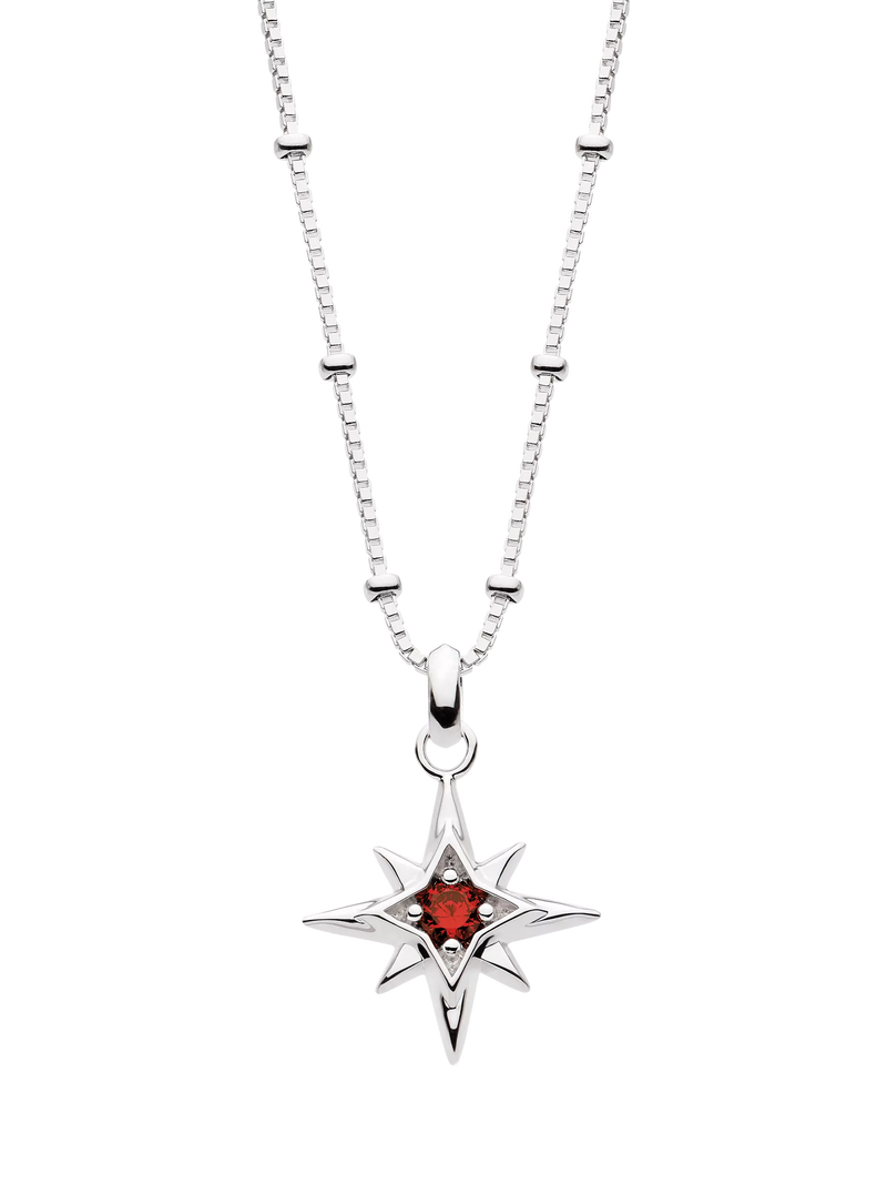 Kit Heath Céleste Aurora Birthstone Crystal Pendant Necklace 45cm