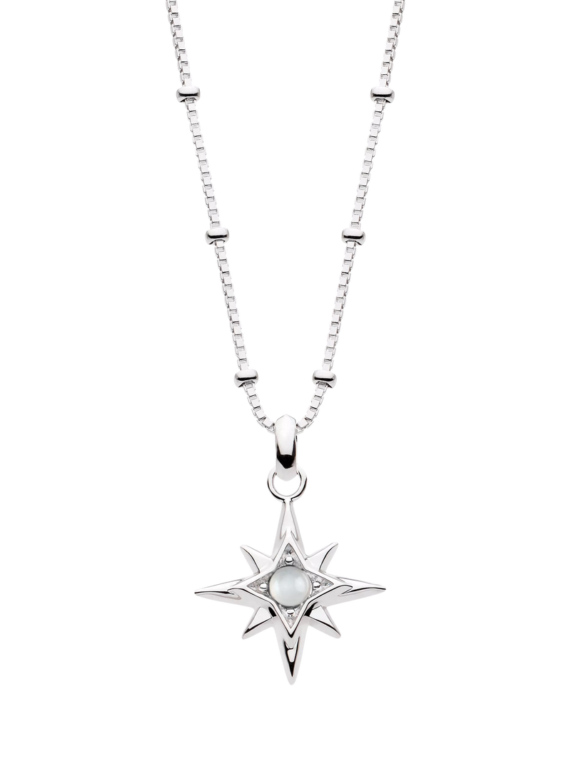 Kit Heath Céleste Aurora Birthstone Crystal Pendant Necklace 45cm