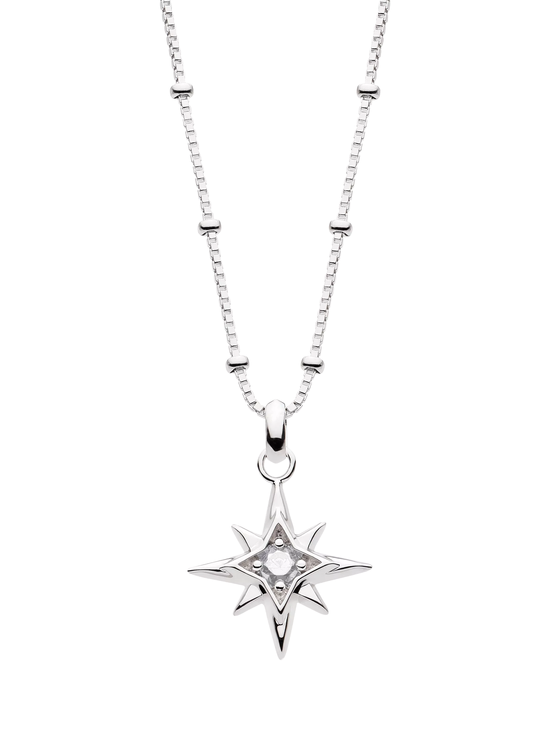 Kit Heath Céleste Aurora Birthstone Crystal Pendant Necklace 45cm