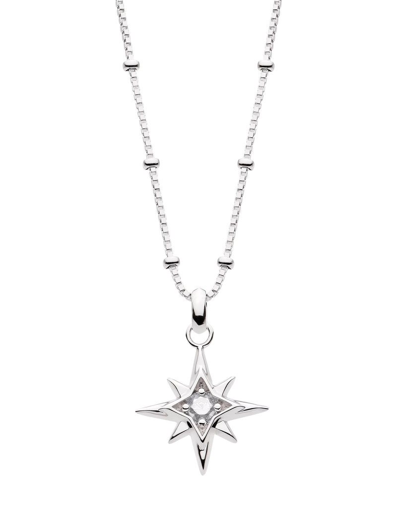 Kit Heath Céleste Aurora Birthstone Crystal Pendant Necklace 45cm
