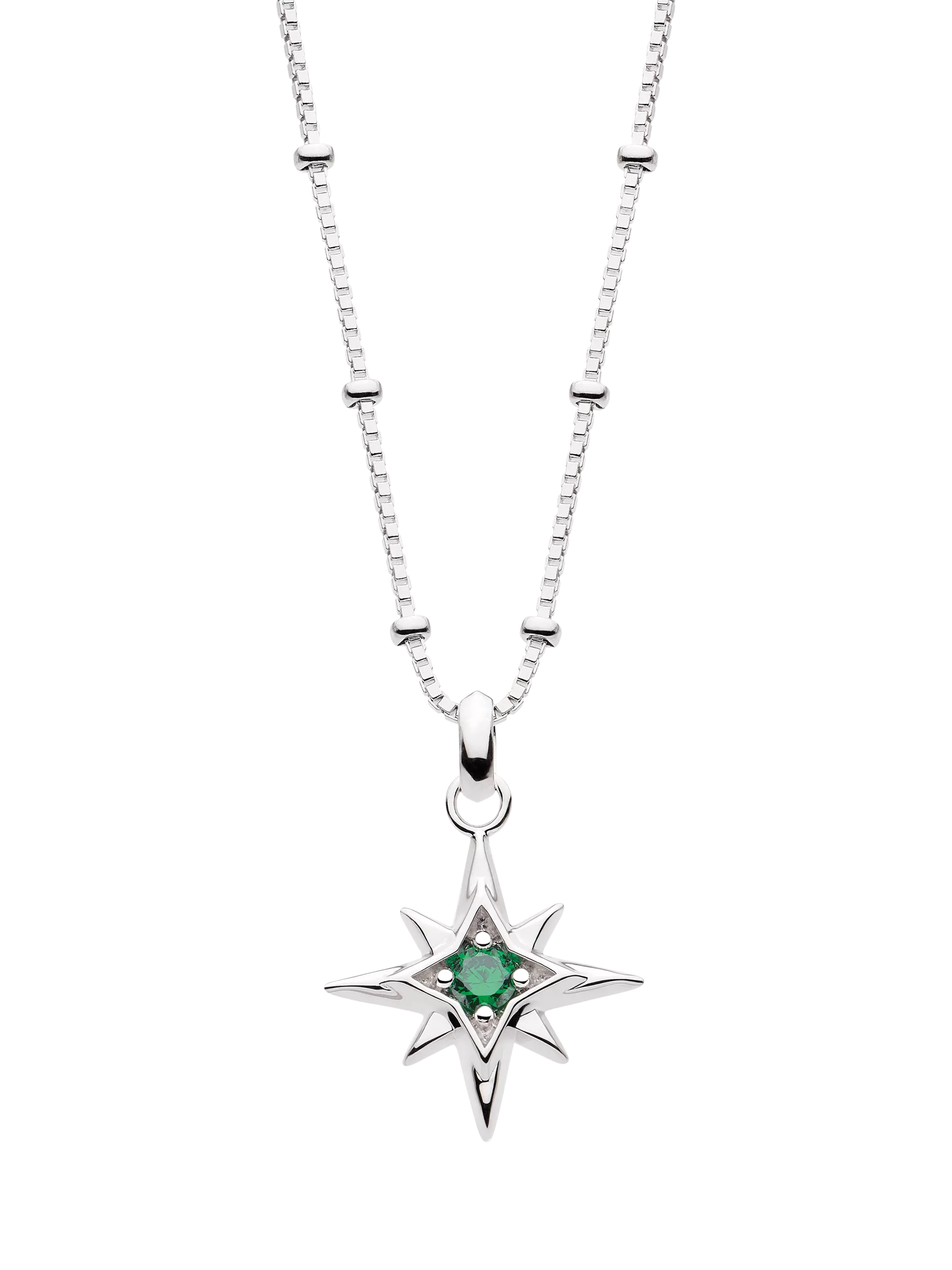 Kit Heath Céleste Aurora Birthstone Crystal Pendant Necklace 45cm