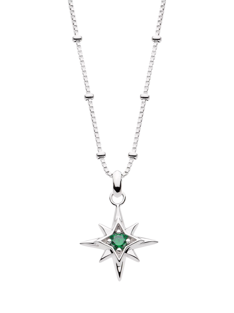 Kit Heath Céleste Aurora Birthstone Crystal Pendant Necklace 45cm