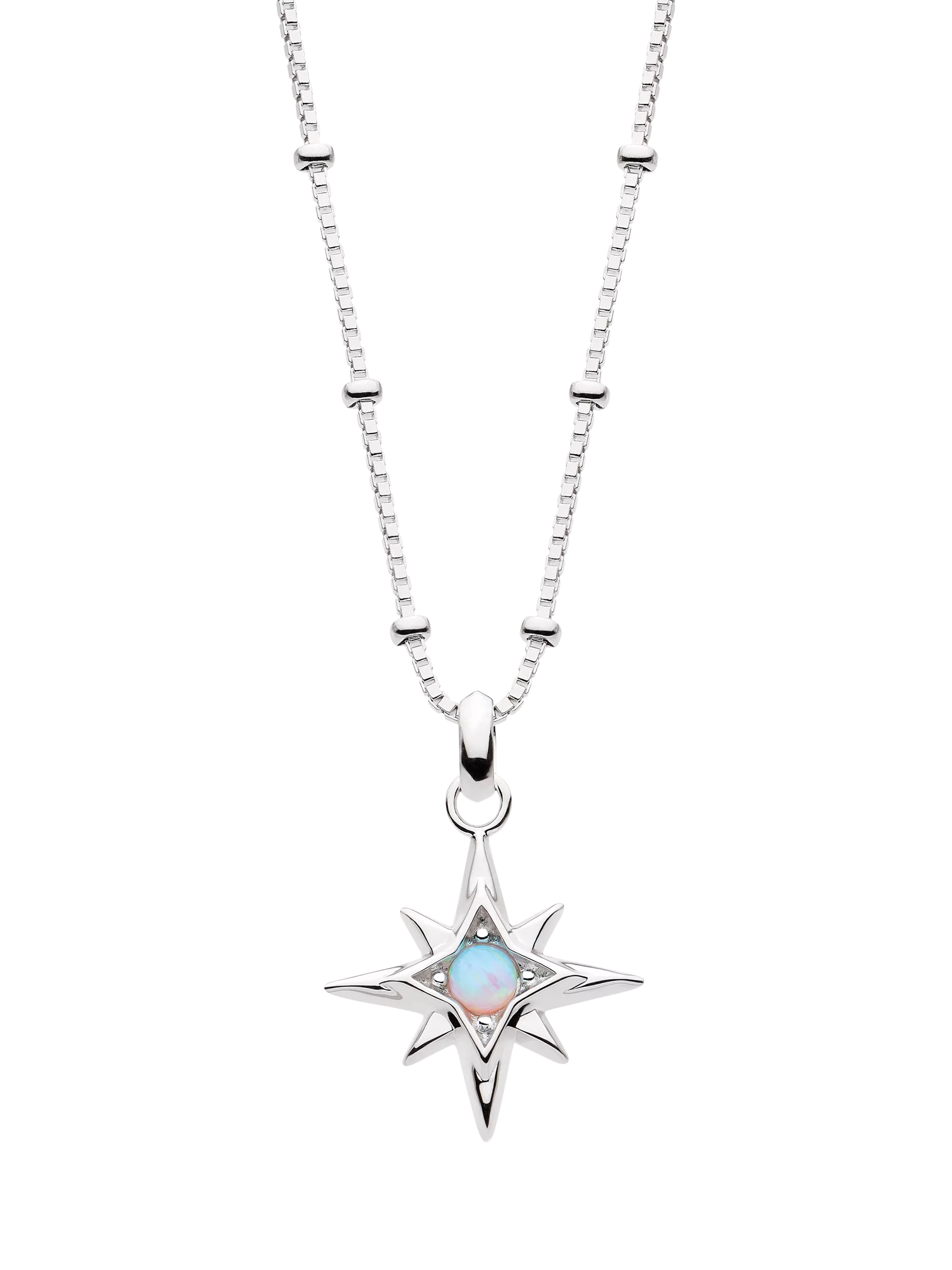 Kit Heath Céleste Aurora Birthstone Crystal Pendant Necklace 45cm