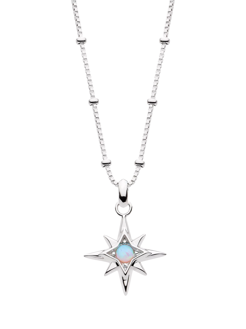 Kit Heath Céleste Aurora Birthstone Crystal Pendant Necklace 45cm