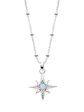Kit Heath Céleste Aurora Birthstone Crystal Pendant Necklace 45cm