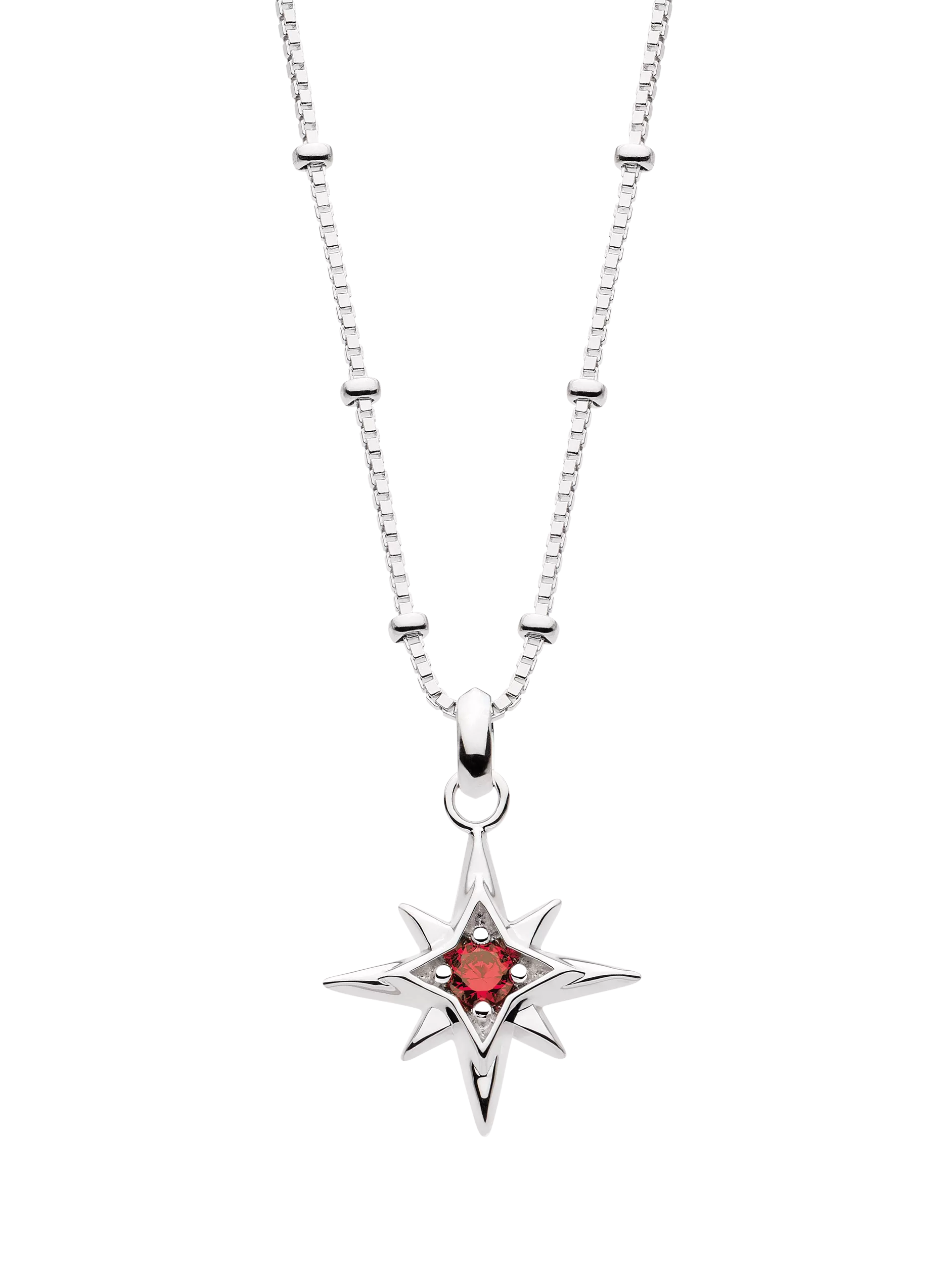 Kit Heath Céleste Aurora Birthstone Crystal Pendant Necklace 45cm