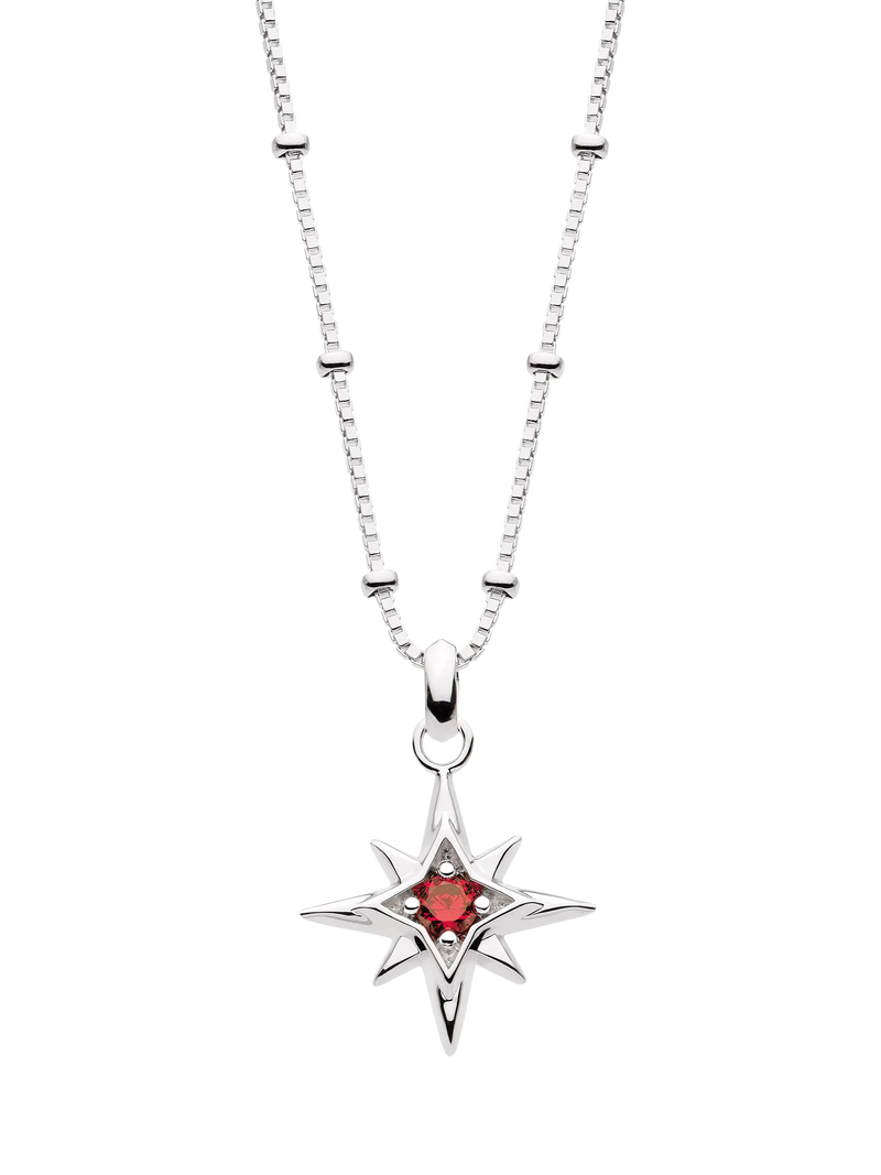 Kit Heath Céleste Aurora Birthstone Crystal Pendant Necklace 45cm