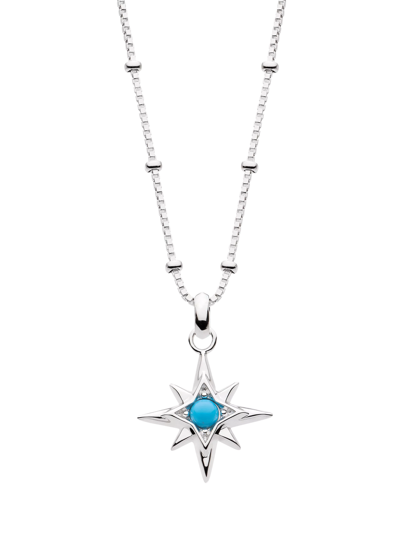 Kit Heath Céleste Aurora Birthstone Crystal Pendant Necklace 45cm