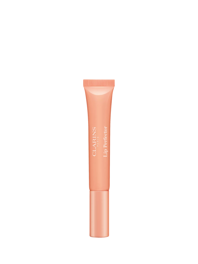 Clarins Natural Lip Perfector Apricot Shimmer 12ml, imported from the UK