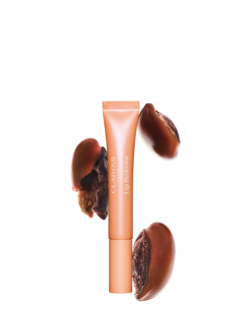 Clarins Natural Lip Perfector Apricot Shimmer 12ml, imported from the UK