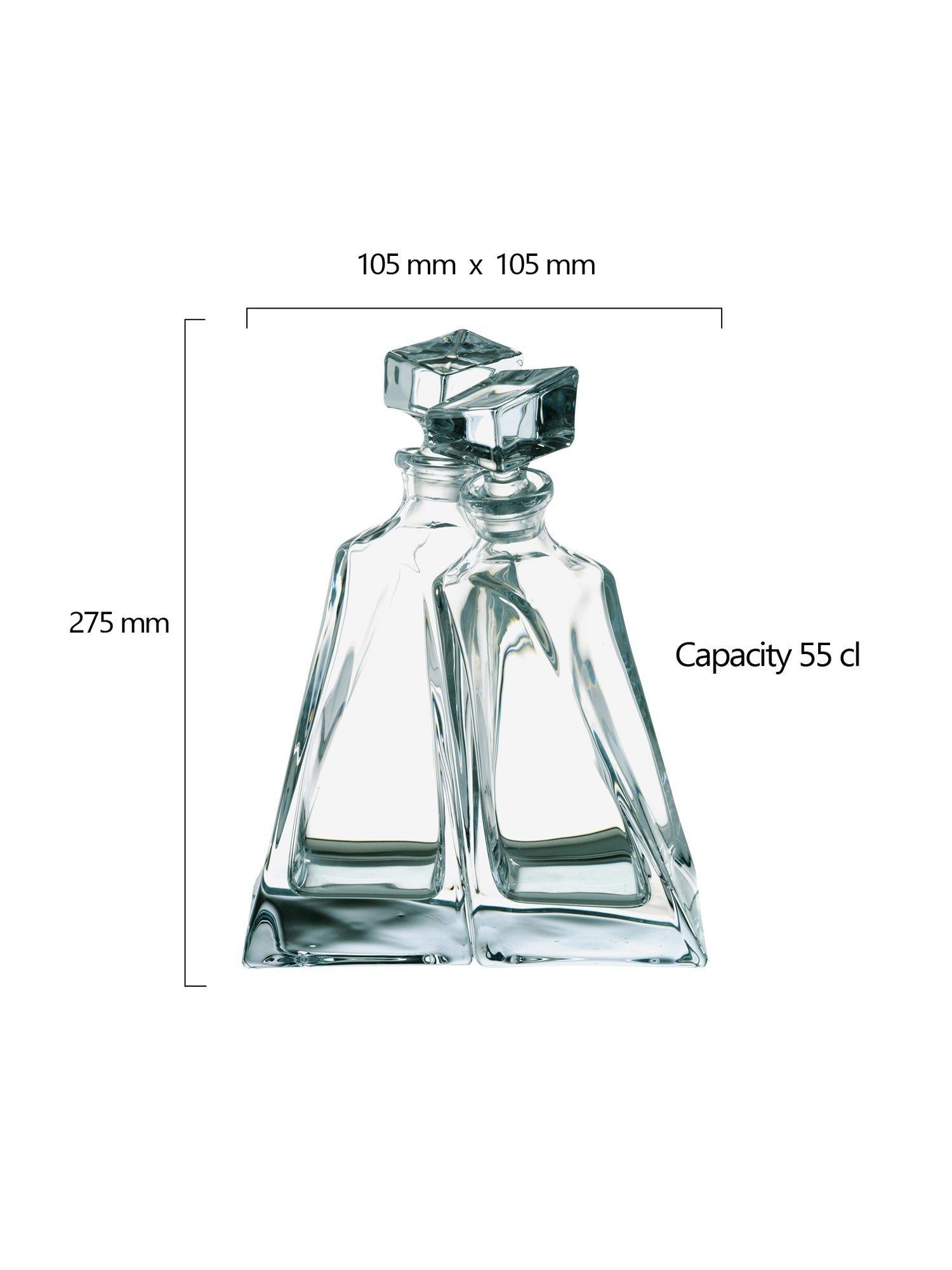 Crystalite Bohemia Lovers glass decanter set 550ml, UK version