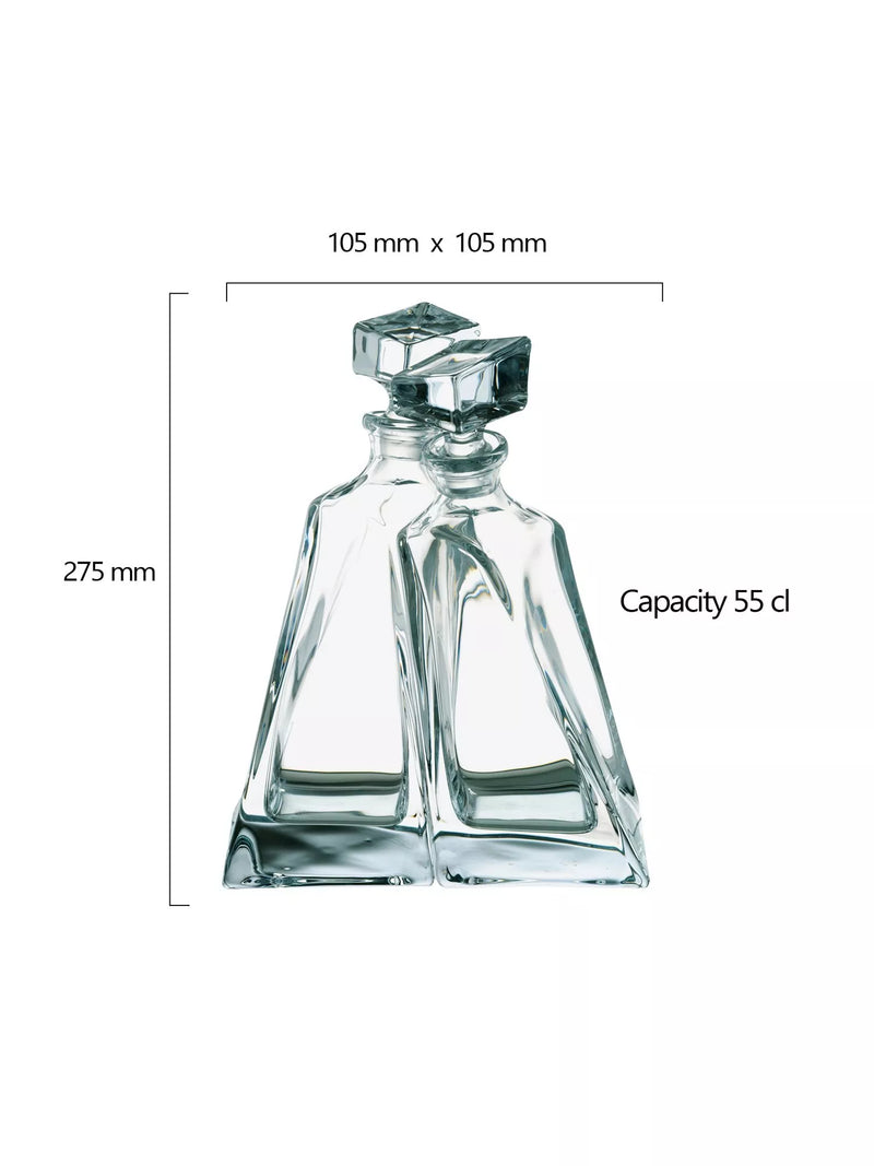 Crystalite Bohemia Lovers glass decanter set 550ml, UK version