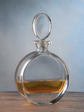 Crystalite Bohemia disc shaped crystal decanter 650ml (British brand)