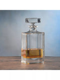 Crystalite Bohemia rectangular crystal glass decanter 700ml - British product