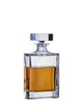 Crystalite Bohemia rectangular crystal glass decanter 700ml - British product