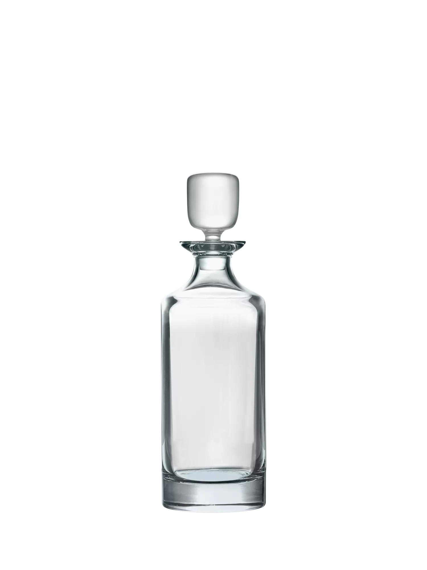 Crystalite Bohemia tall round crystal decanter 750ml (British brand)