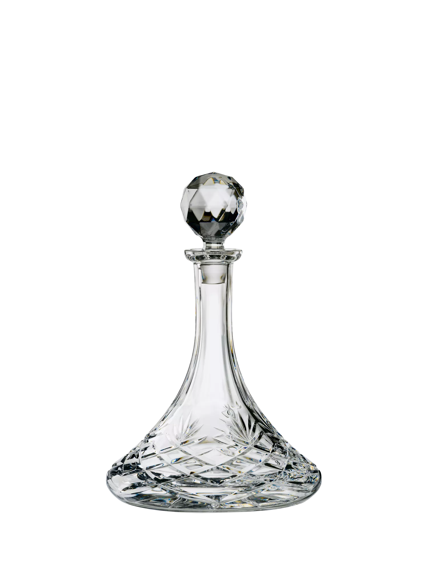 Dornberger cut crystal ship's decanter 950ml (British brand)