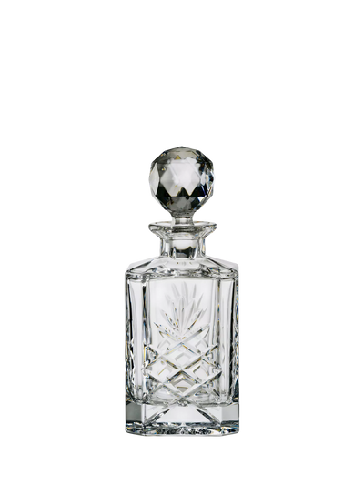 John Lewis Dornberger Sovereign Dorchester Cut Glass Crystal Square Spirits Decanter, 1.15L- Buy online at McGrocer
