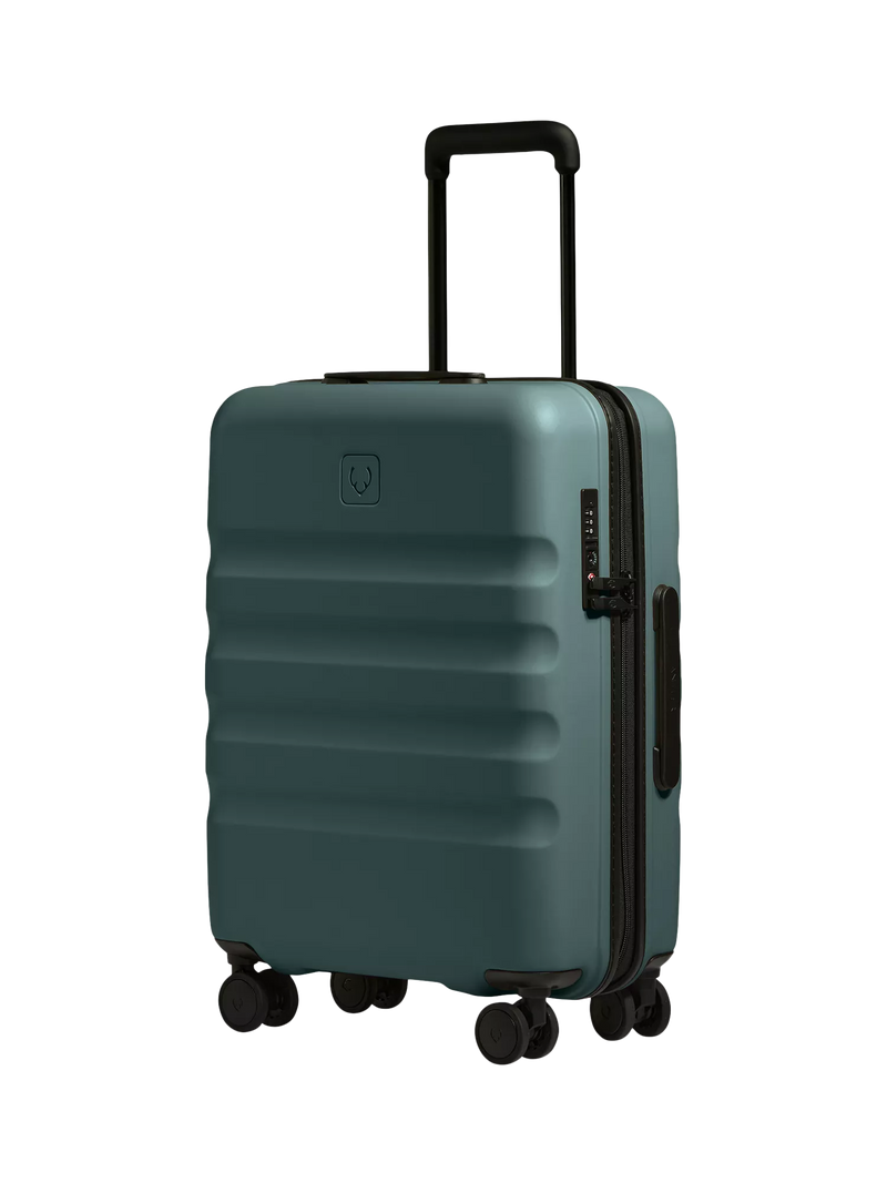 Antler Icon Stripe 55cm Double Wheel Cabin Suitcase, Glade Blue