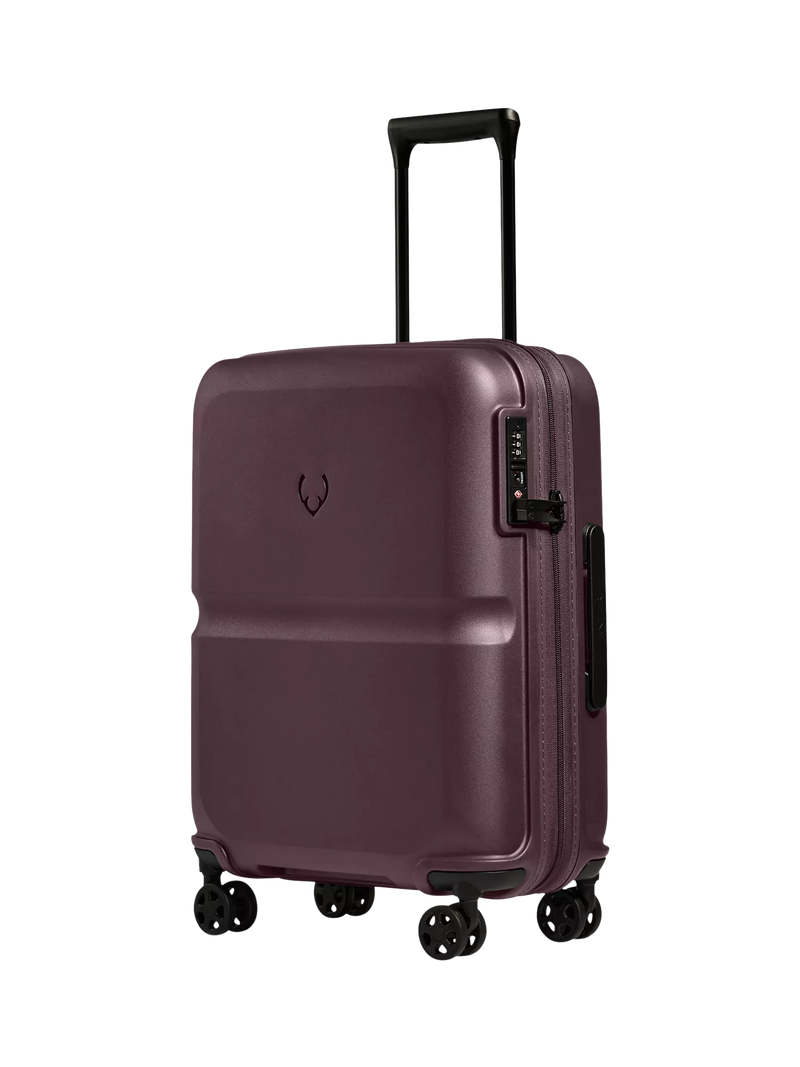 Antler 55cm Expandable Double Wheel Cabin Single Stripe Suitcase, 39L, Lagoon Red