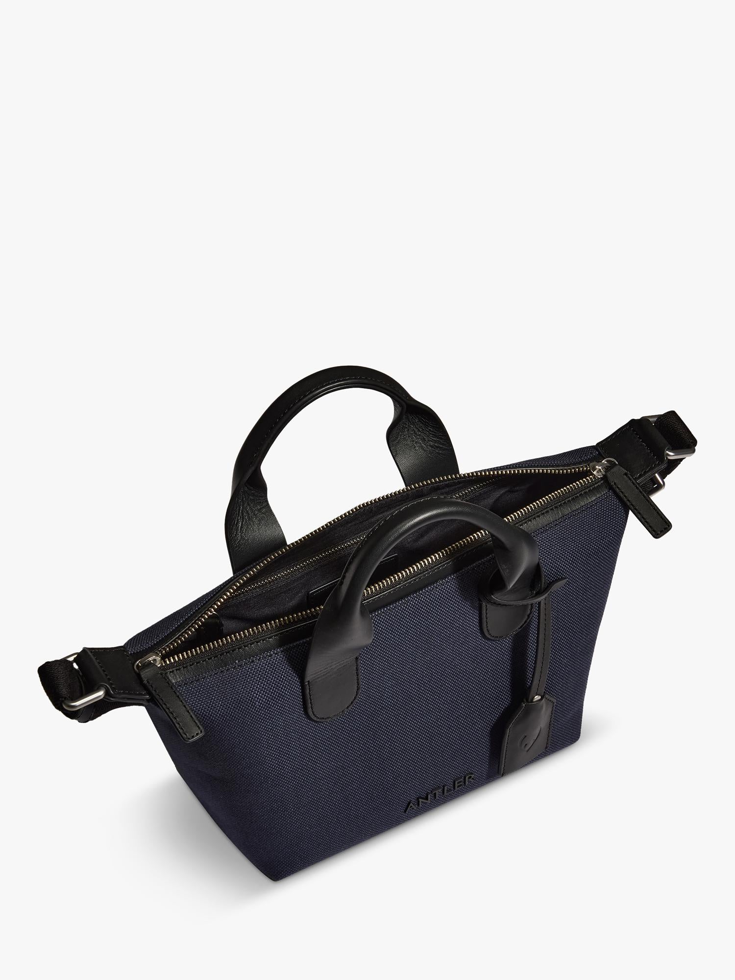 Antler Heritage Mini Canvas Crossbody Bag, water-repellent, imported from the UK