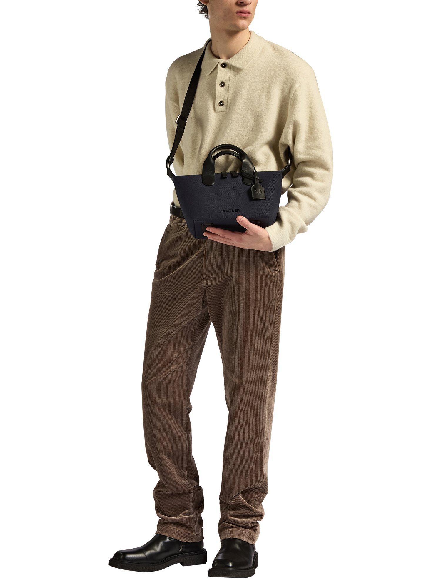 Antler Heritage Mini Canvas Crossbody Bag, water-repellent, imported from the UK