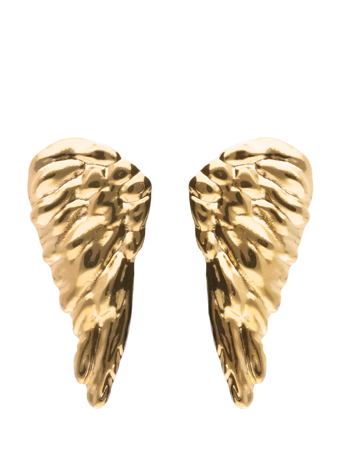 UNOde50 textured wing earrings silver plated (British brand)