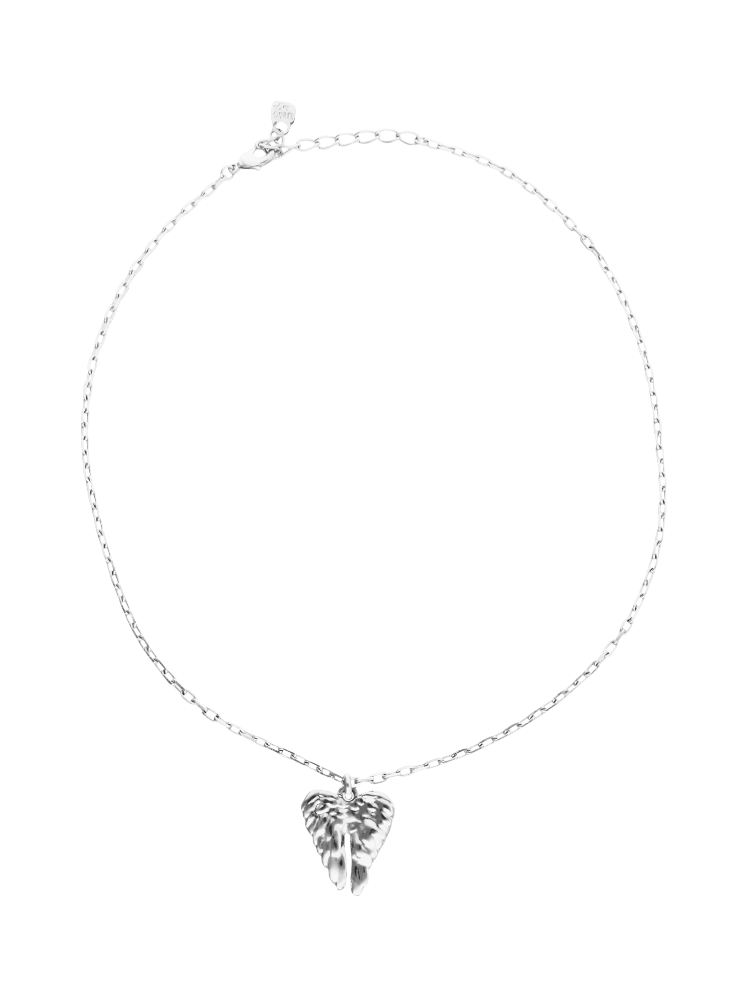 UNOde50 Ser Invencible Short Chain Wing Pendant Necklace