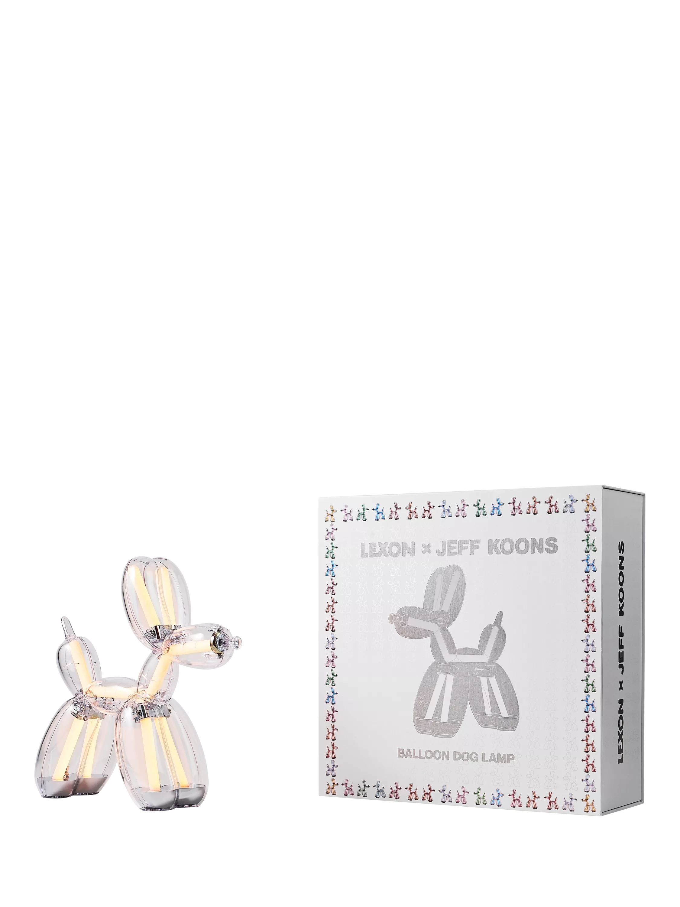 Lexon Balloon Dog Light multi LED lamp, imported from the UK