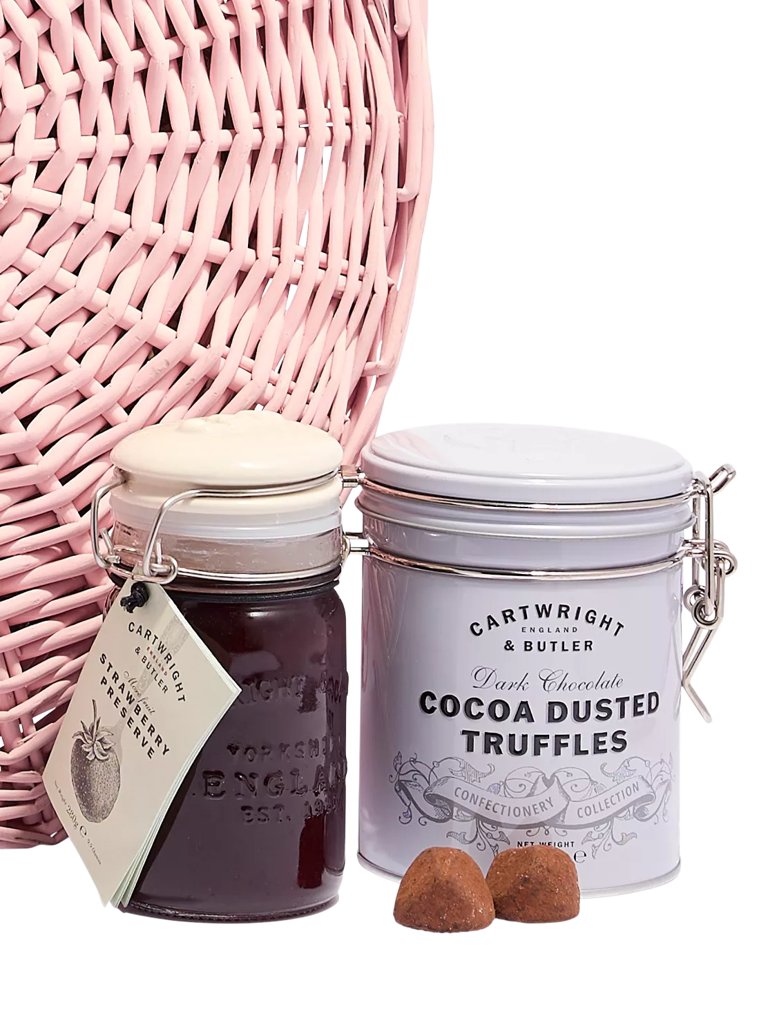 Cartwright & Butler Treats for Her wicker basket 885g - British product
