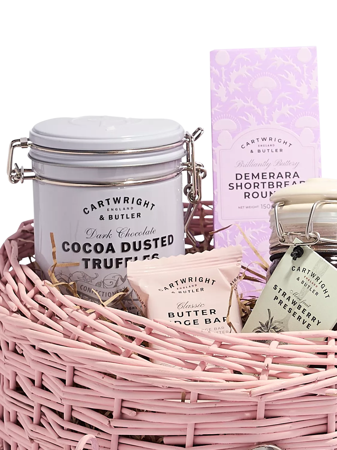Cartwright & Butler Treats for Her wicker basket 885g - British product