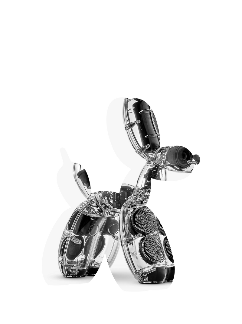 Lexon Balloon Dog Speaker clear wireless Bluetooth speaker (British brand)