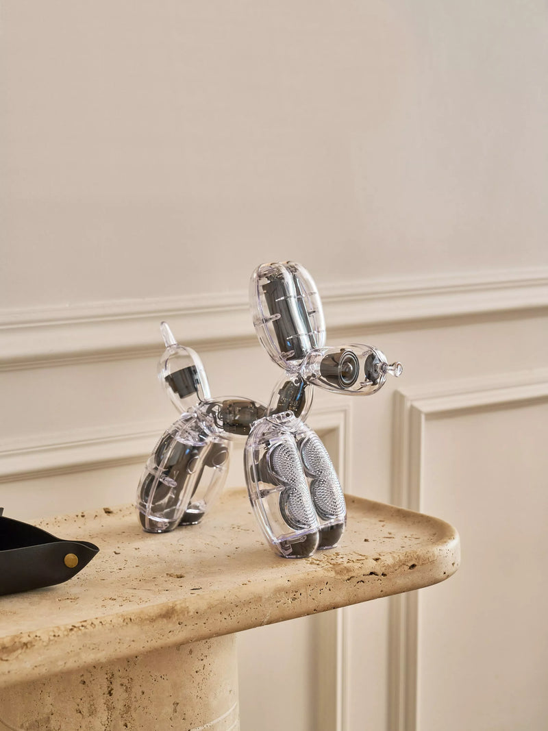 Lexon Balloon Dog Speaker clear wireless Bluetooth speaker (British brand)