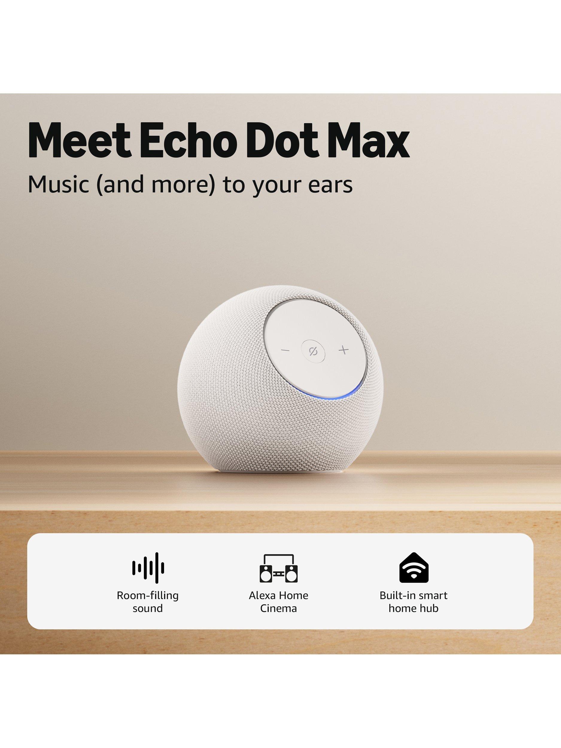 Amazon Echo Dot Max smart speaker (2025), imported from the UK