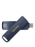 SanDisk Phone Drive 64GB Metallic Sky with Lightning and USB-C (British brand)