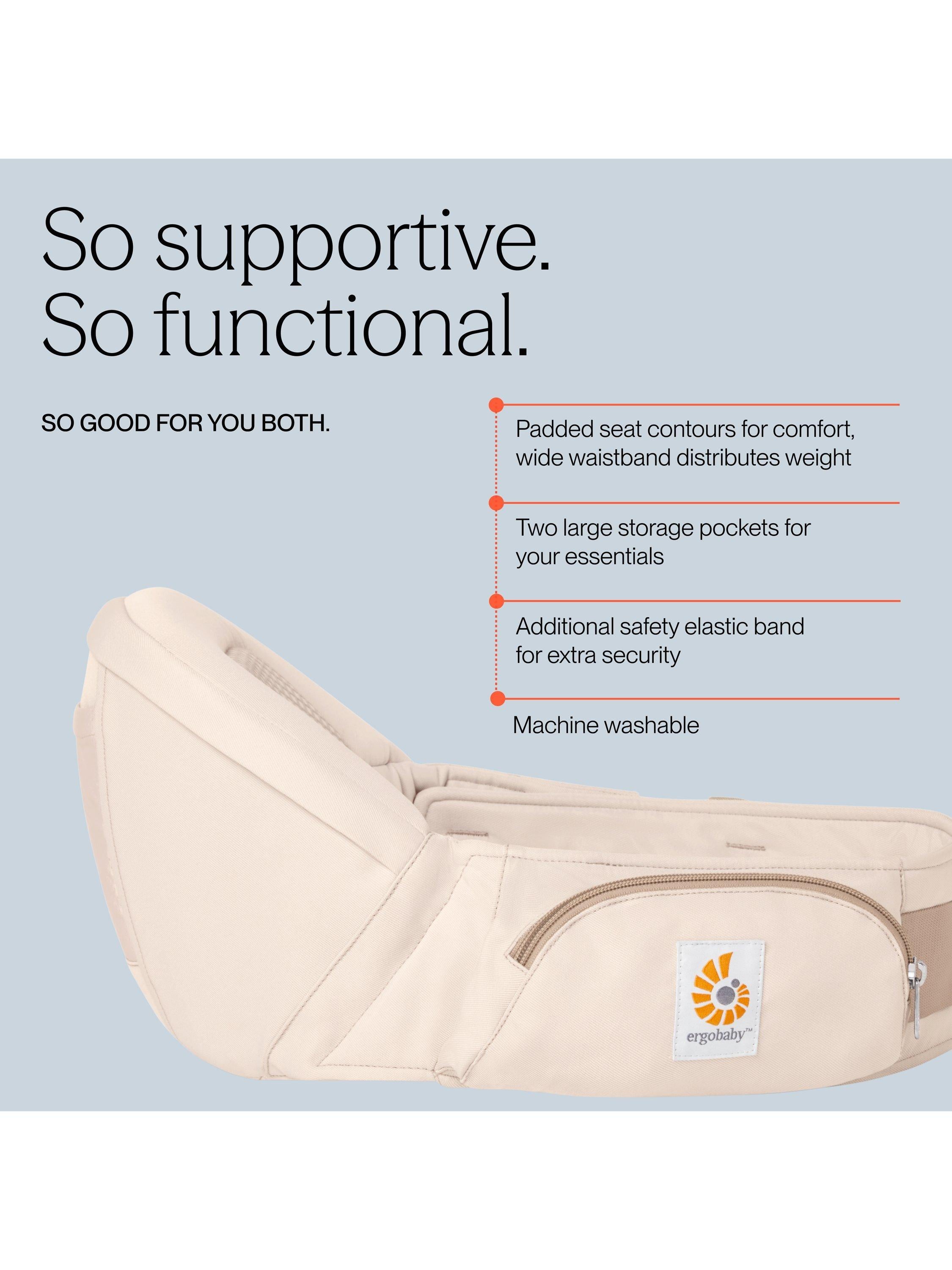 Ergobaby Lift Hip Seat Natural Beige baby carrier - British product