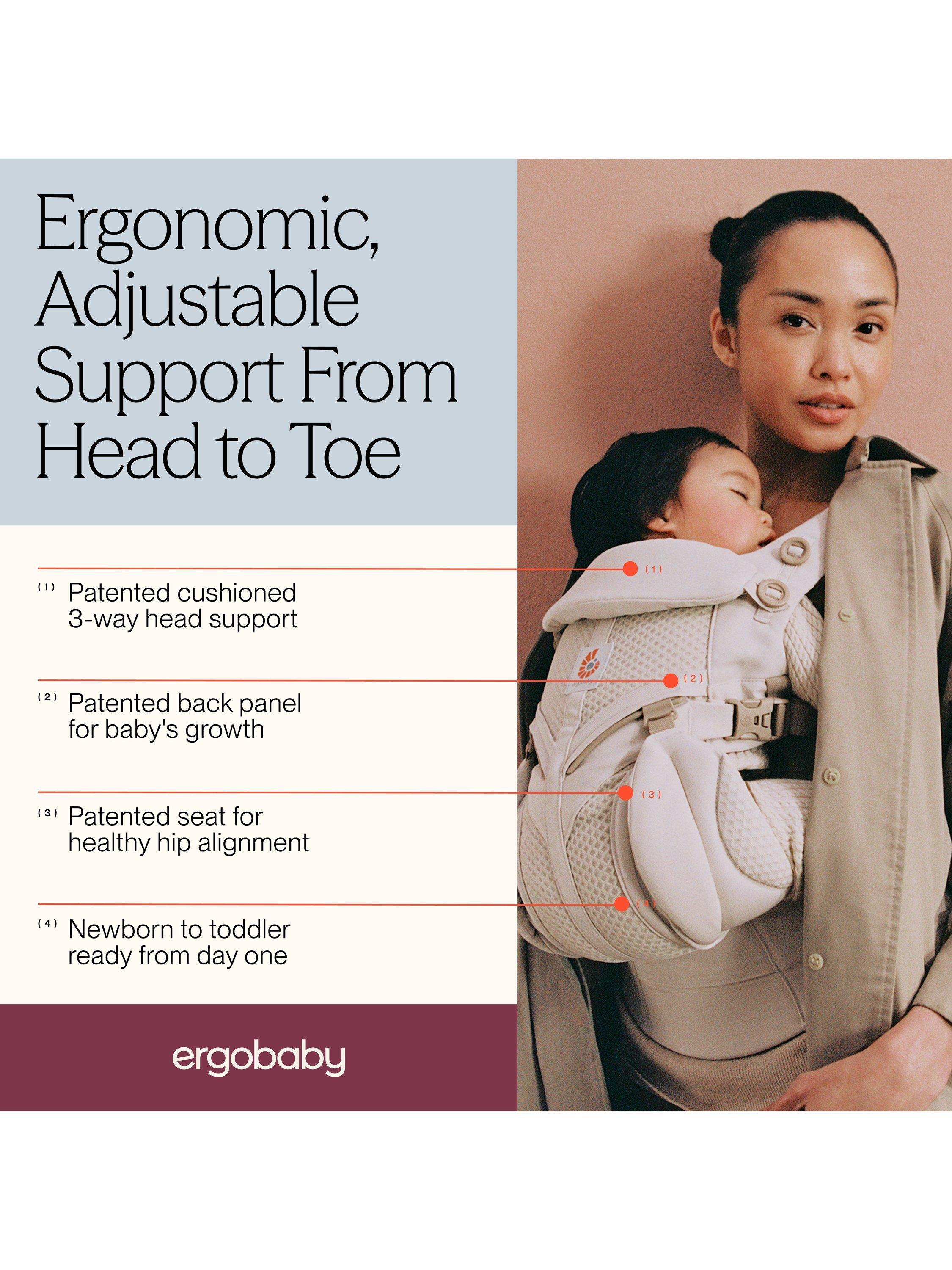 Ergobaby Omni Classic baby carrier with adjustable seat, (British brand)