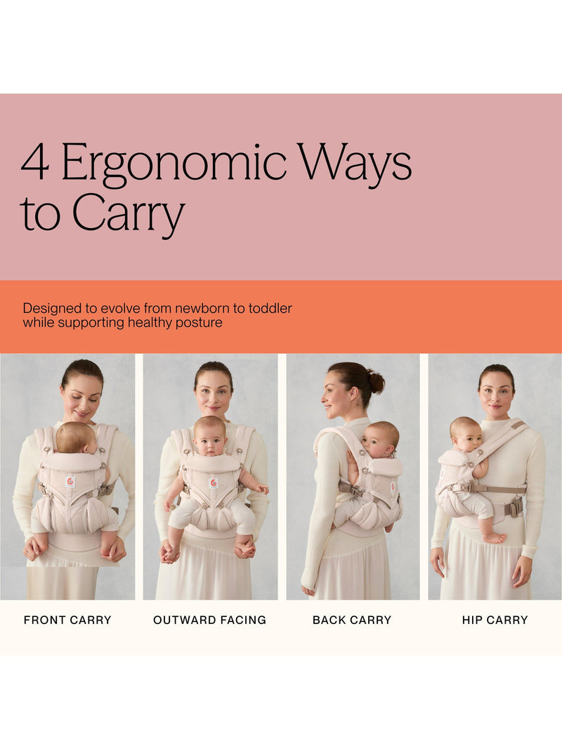 Ergobaby Omni Classic baby carrier with adjustable seat, (British brand)