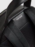 Reiss leather backpack black - British product