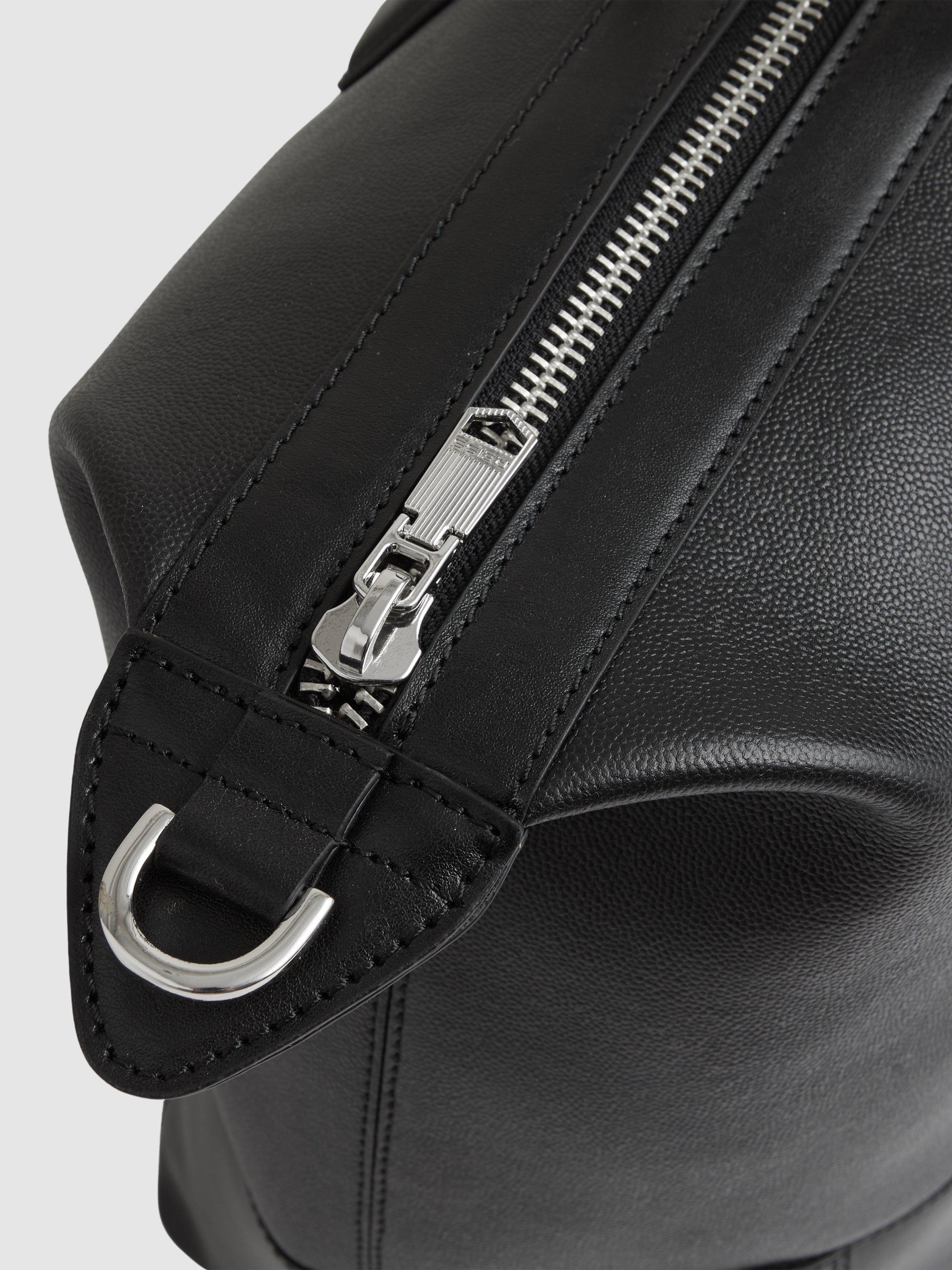 Reiss Casey leather holdall bag black - British product