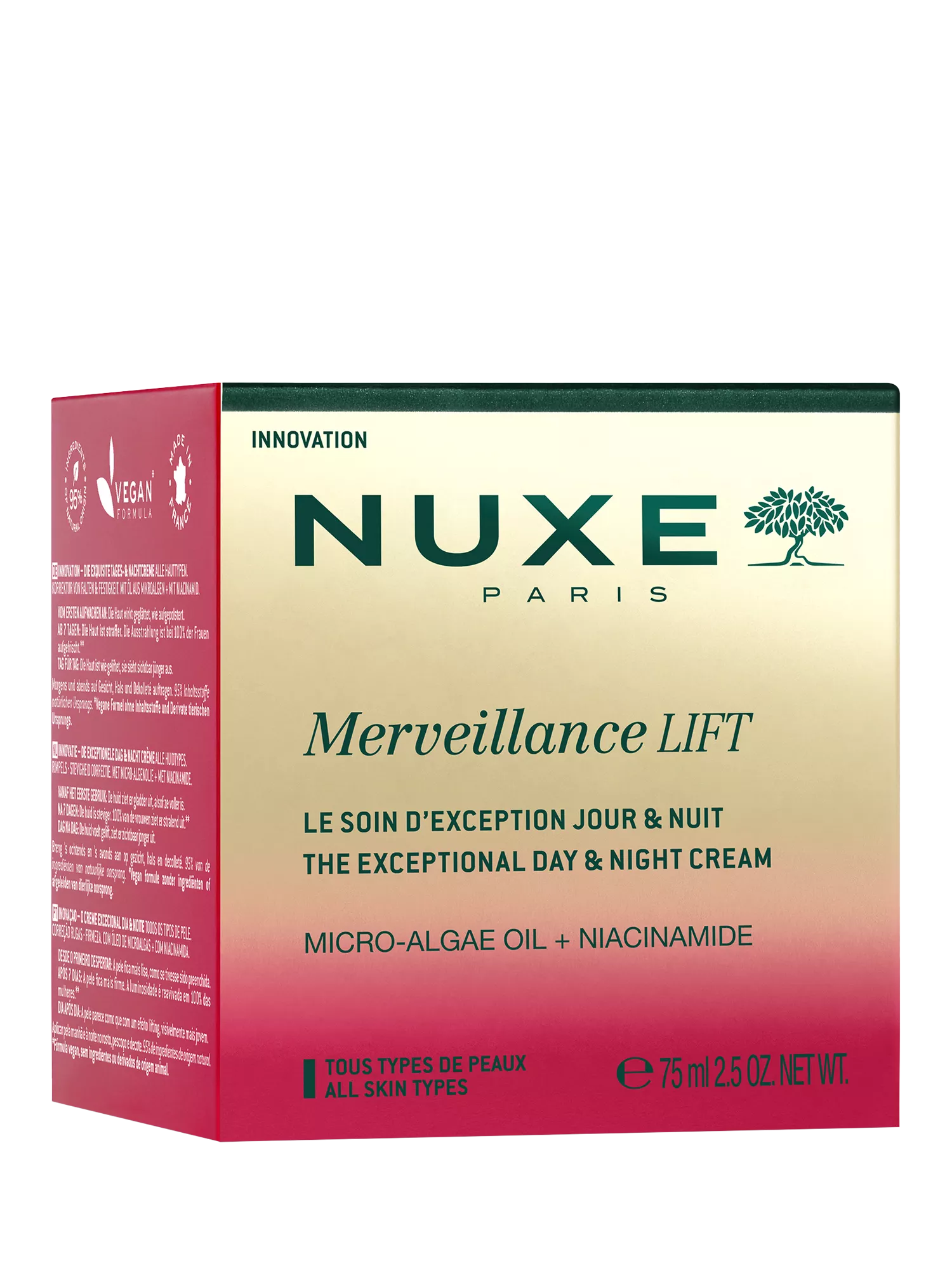 NUXE Merveillance Lift day and night cream 75ml, UK version