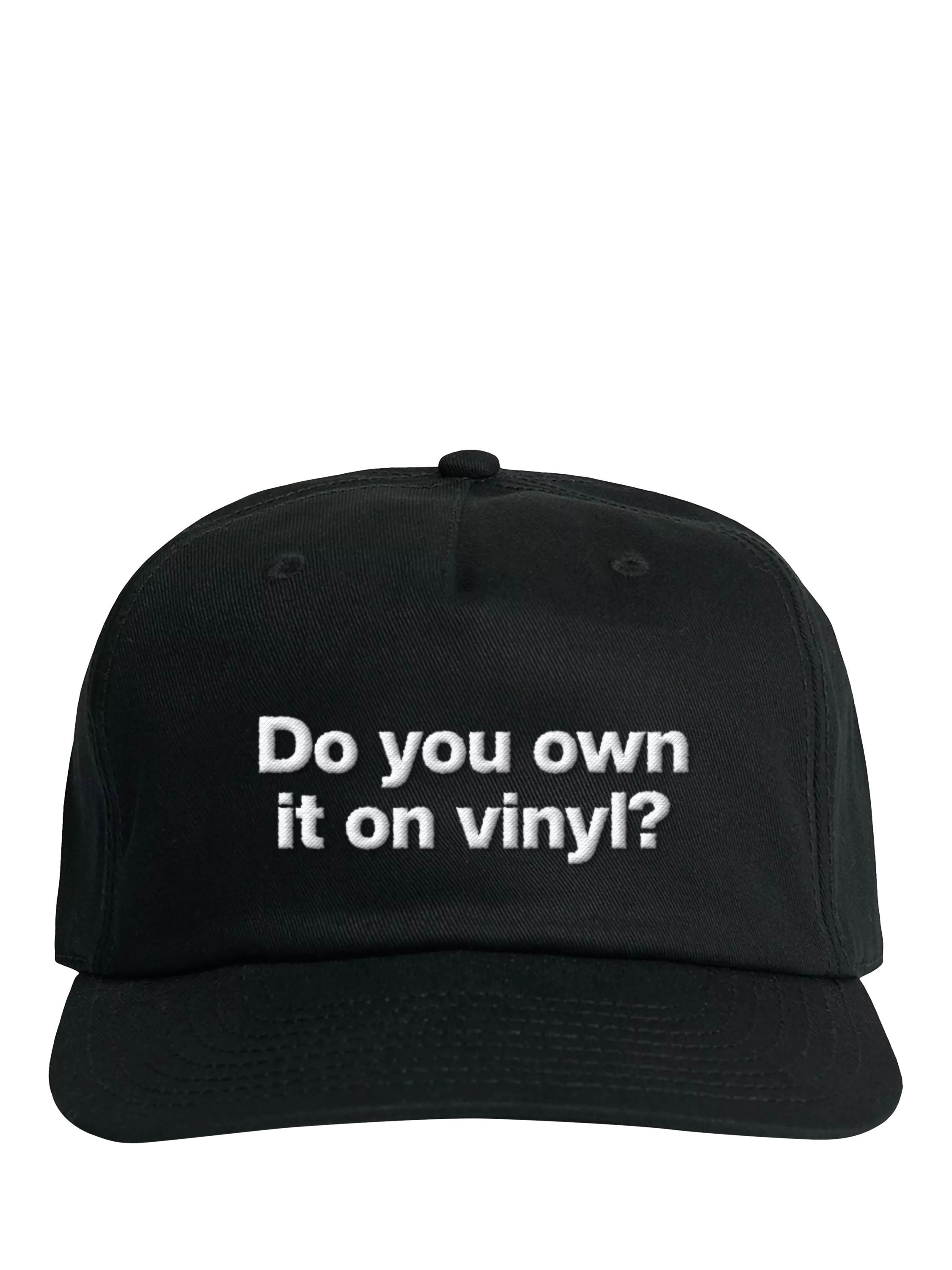 Rough Trade 'Do You Own It On Vinyl' Trucker Baseball Cap, Black