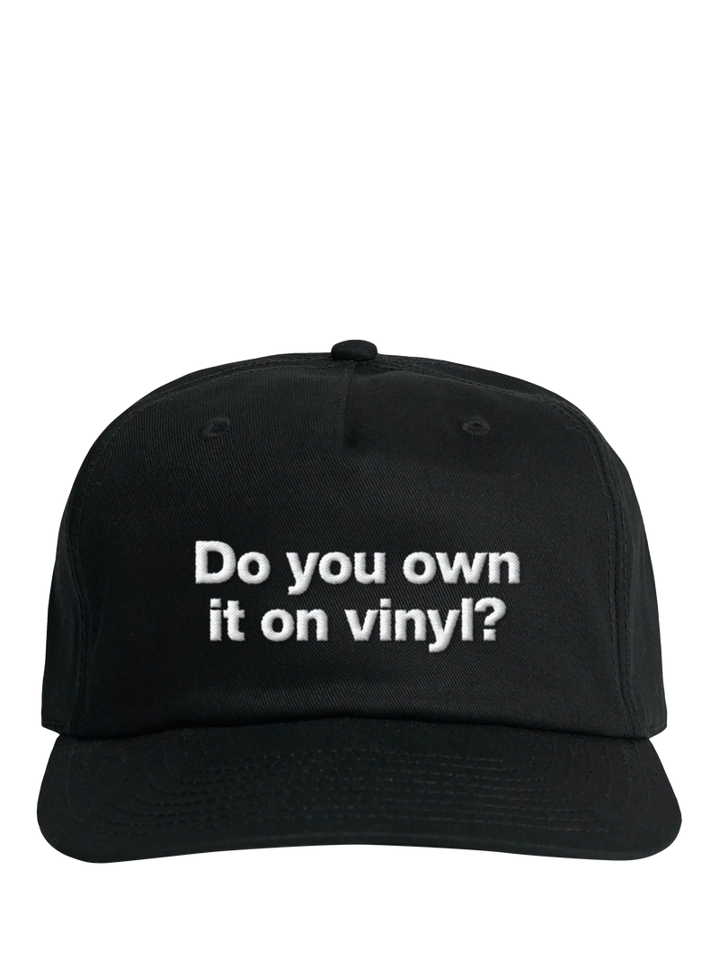 Rough Trade 'Do You Own It On Vinyl' Trucker Baseball Cap, Black