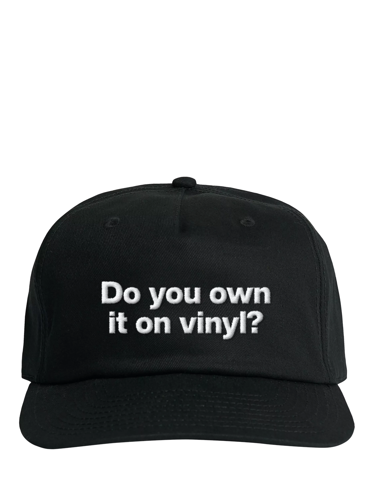 Rough Trade 'Do You Own It On Vinyl' Trucker Baseball Cap, Black
