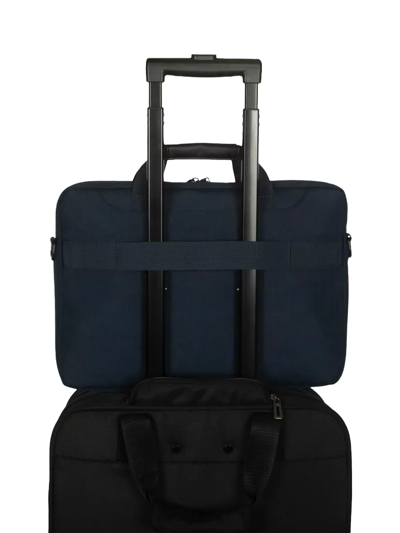 Targus GeoLite EcoSmart Slim Briefcase blue for 16-inch laptops, UK version